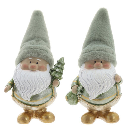 Фигурка декоративная "Дед Мороз", L8,5 W8 H17,5 см, 2в.