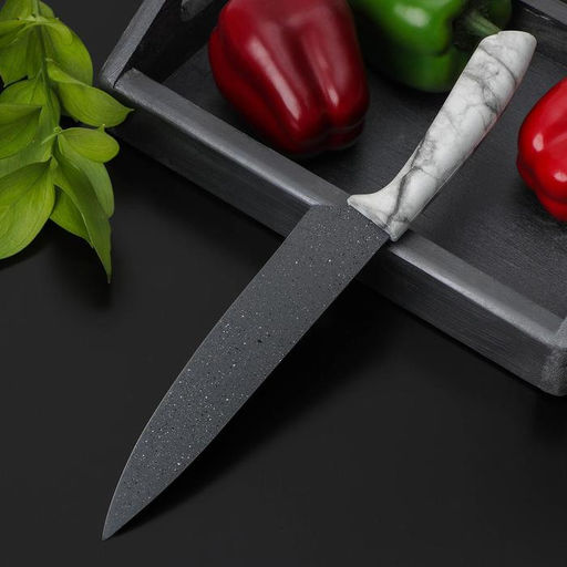 Нож-шеф Мрамор, лезвие 20 см - Доляна фото 3