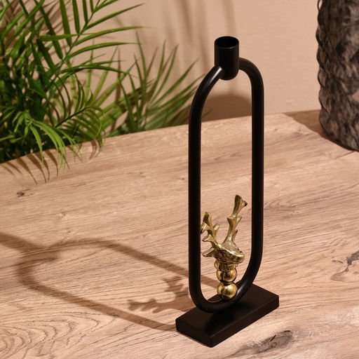 Подсвечник новогодний «Олень», 34 см, металл