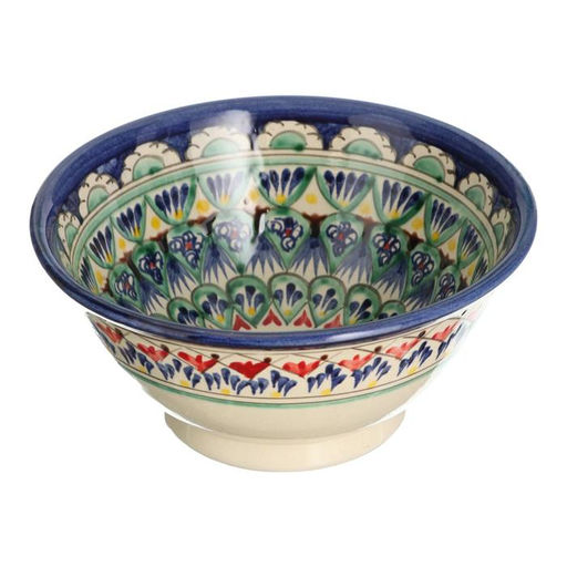 Коса Риштанская Керамика Узоры, 18 см, большая, микс - Шафран фото 9