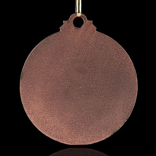 Медаль призовая 004 диам 5 см. 3 место. Цвет бронз. С лентой - Командор фото 4