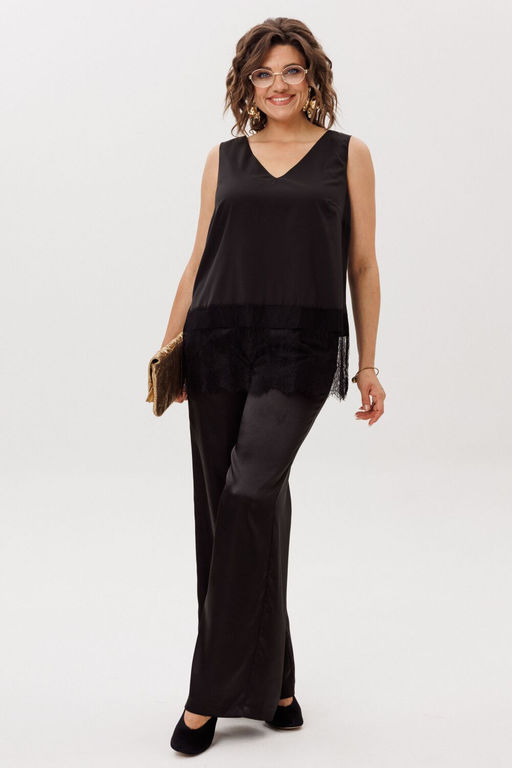 Блуза ANELLI 1664 черный лед