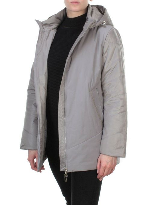 6021 GRAY Куртка демисезонная женская DATURA (100 гр. синтепон) - Fashion фото 7