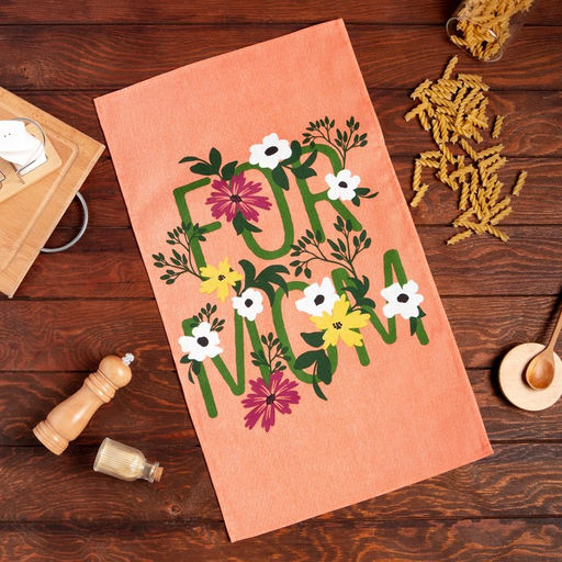 Цена за 2 шт. Полотенце кухонное Доляна For mom, 35х60 см, 100% хлопок, 160г/м2