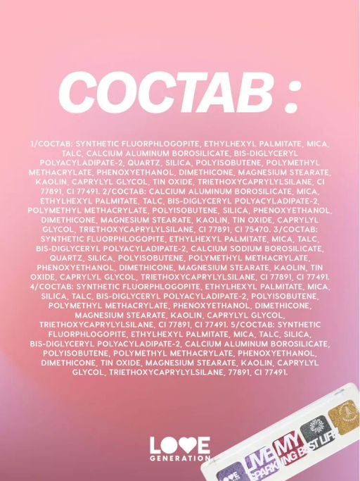 Love Generation Тени спарклы для век Universe, give me money палетка 01  фото 6