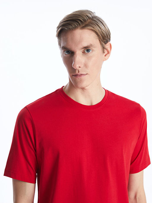 Bisiklet Yaka Penye Erkek Ti??rt