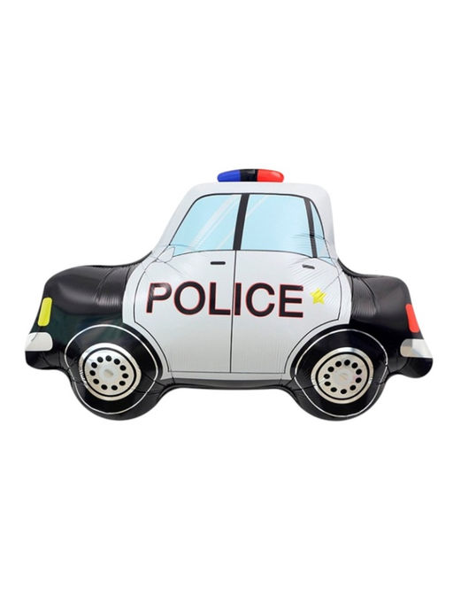 Цена за 2 шт. Воздушный шар фольгированный 31" «Полицейская машина»