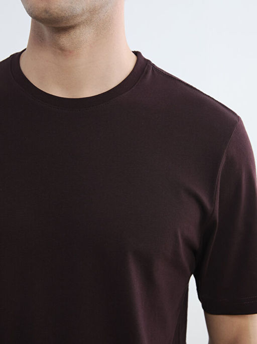 Bisiklet Yaka Penye Erkek Ti??rt