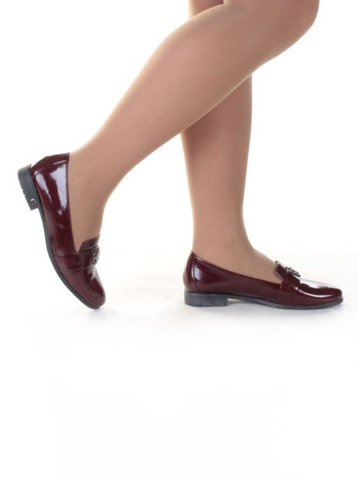 03-DMQN15-3 WINE Полуботинки женские (натуральная кожа) - Фабричный китай фото 2