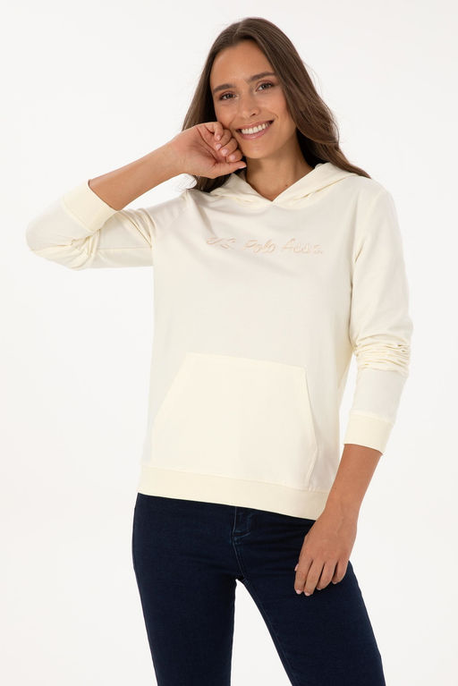 Kad_n BEYAZ Sweatshirt Sepette S_rpriz _ndirim