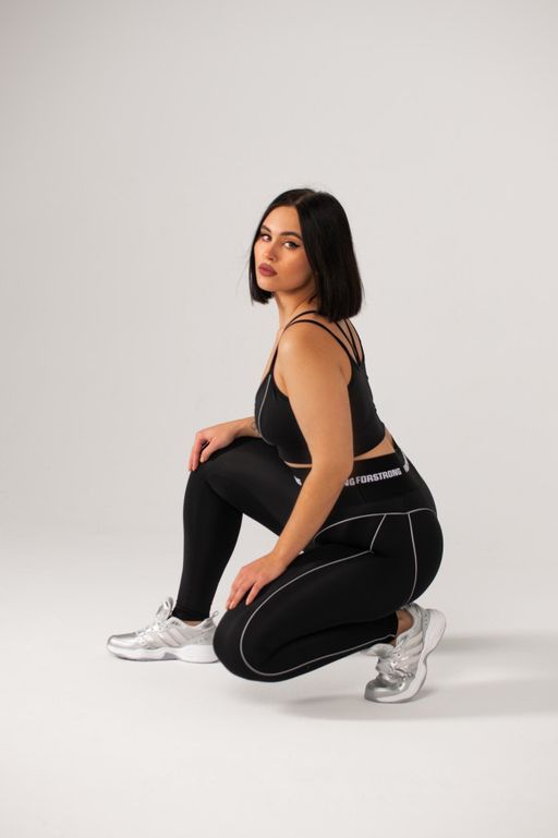 Лосины Силуэт со светоотражающим кантом / Shape Reflective Черный
