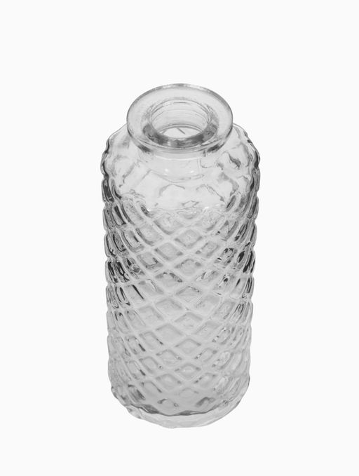 Ваза «Миниатюра», h=8-13 см, набор 12 шт., стекло, прозрачная