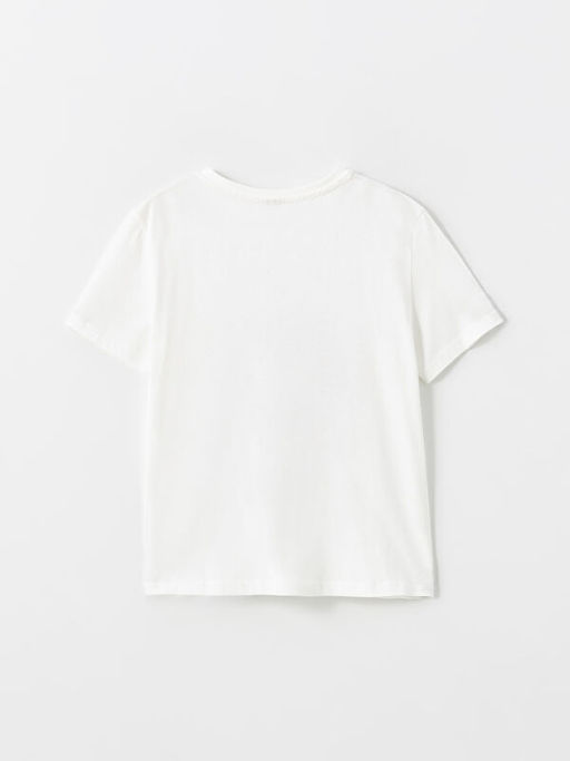 Bisiklet Yaka K?z ?ocuk Ti??rt - Waikiki фото 2