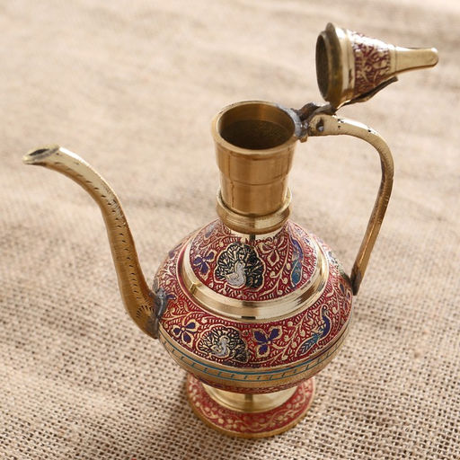 Чайник «Узоры», 13×7.5×16 см, латунь