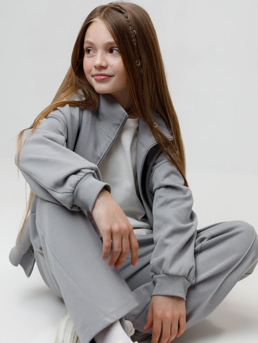 КР 400878/серый 3911 к655 брюки для дев - Crockid фото 2