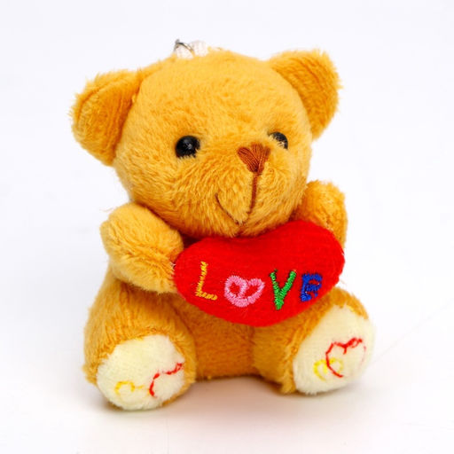 Брелок - мягкая игрушка Мишка с сердцем, набор 3 шт, МИКС - Simaland фото 2