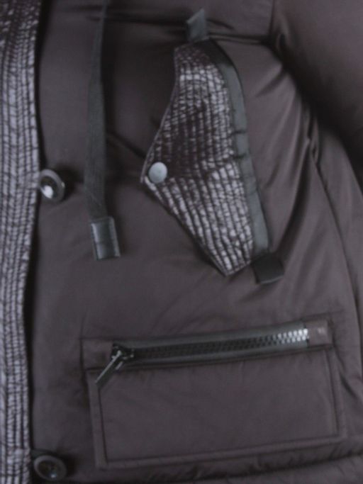 H1053 BLACK Куртка демисезонная женская Enovich - Фабричный китай фото 5