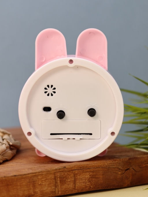 Часы-будильник "Bunny", pink (13,5х10,4 см)
