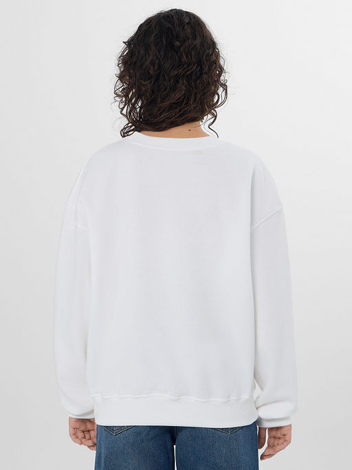 Свитшот женский белый из футера с начесом - Mark formelle фото 2