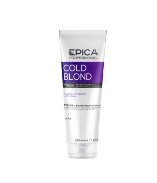 EPICA Cold Blond Маска с фиолетовым пигментом, 250 мл. с маслом макадамии и экстрактом ромашки - Epica professional фото 2