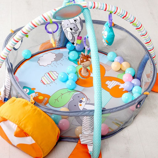 Развивающий коврик 3 в 1 Лис, 68х68 см, Крошка Я  фото 5