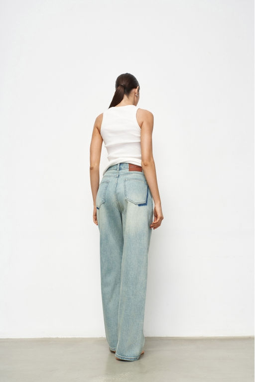 Джинсы-трубы Irish Mint Accent Pocket - Erist store фото 6