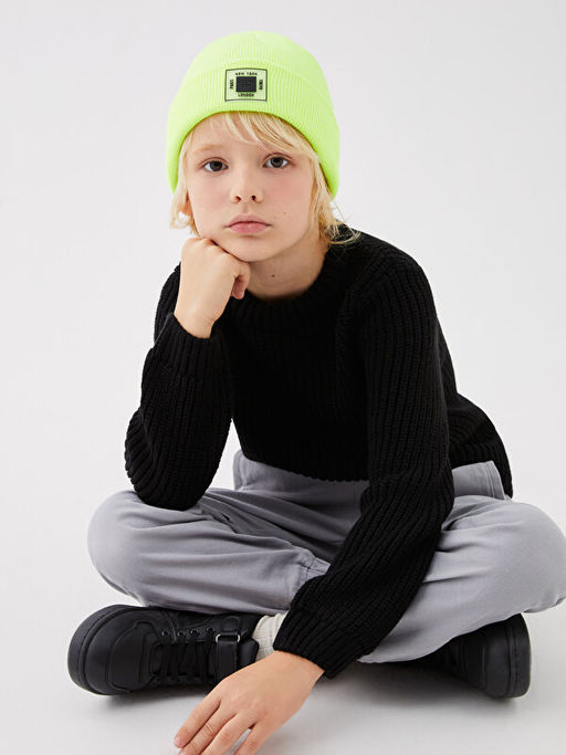 Bisiklet Yaka Basic Uzun Kollu Erkek ?ocuk Triko Kazak - Waikiki фото 2