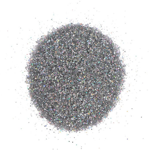 Декоративные блёстки LUXART LuxGlitter (сухие), 20 мл, размер 0.2 мм, голографические серебристые