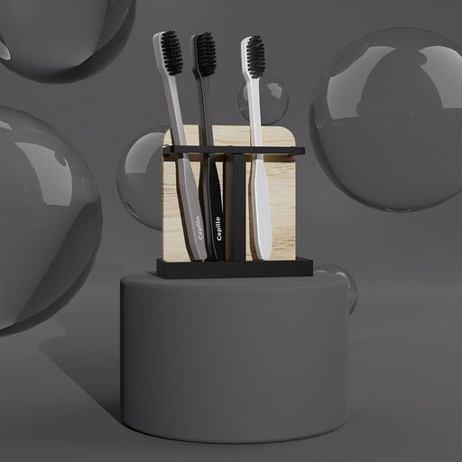 Аксессуары для ванной Агат, 4 предмета: дозатор, мыльница, 2 стакана, чёрные - Simaland фото 11