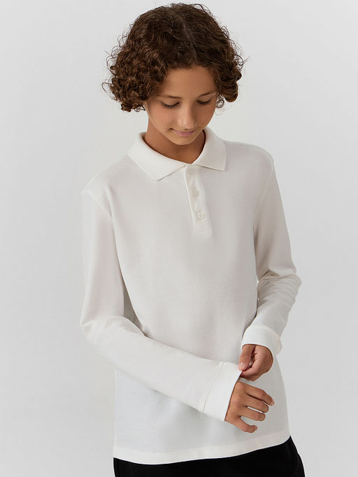 Поло для мальчиков белое - Mark formelle фото 5