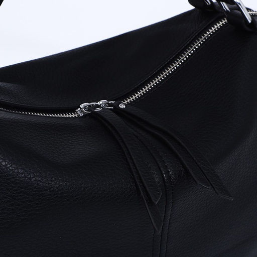 Сумка-саквояж на молнии, длинный ремень, цвет чёрный - Simaland фото 4