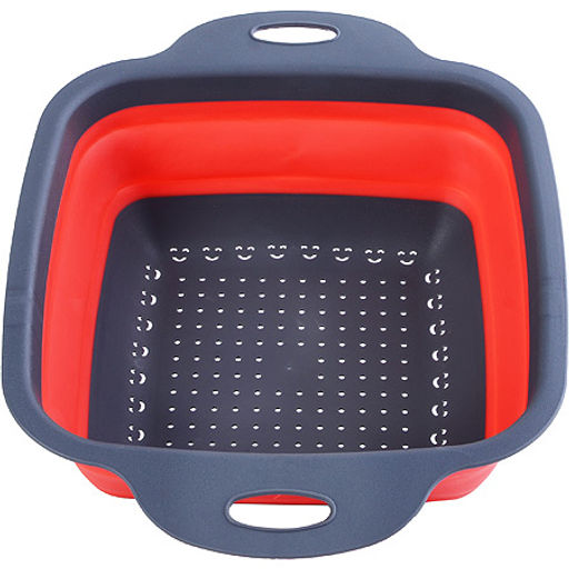 31490 Дуршлаг силикон с ручками, КРАСНЫЙ.MB (х60) - Mayer&boch фото 4