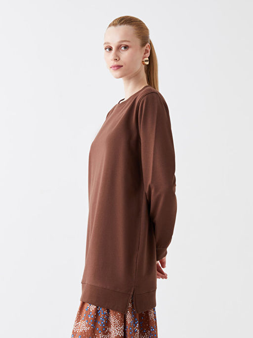 Bisiklet Yaka Kad?n Sweatshirt Tunik