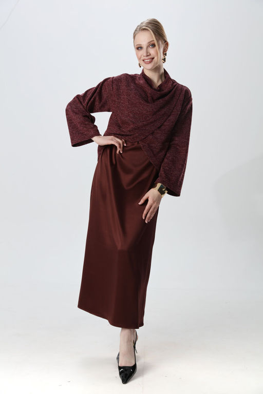 Костюм NIKVA н1015-4 махагон  фото 3