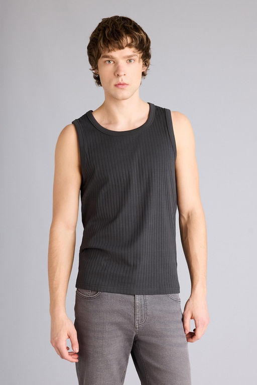 Pamuklu Regular Fit Fitilli Ka_korse Atlet - Defacto фото 5