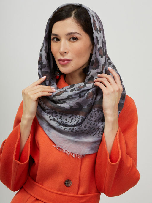 Большой, красивый платок из вареного хлопка. Рисунок на полотно наносится вручную - Tantino фото 11