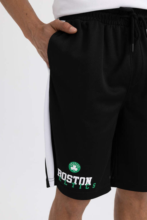 DeFactoFit Короткие шорты из плотной ткани свободного покроя NBA Boston Celtics  фото 5
