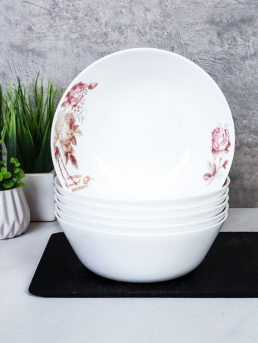 Набор суповых тарелок 6 штук 550 мл / EVR60 (2024) /уп 12/ Чайная роза - ГалеонТрейд фото 3