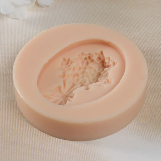 Силиконовый молд, форма для заливки «Лаванда», 7×5.4×2 см