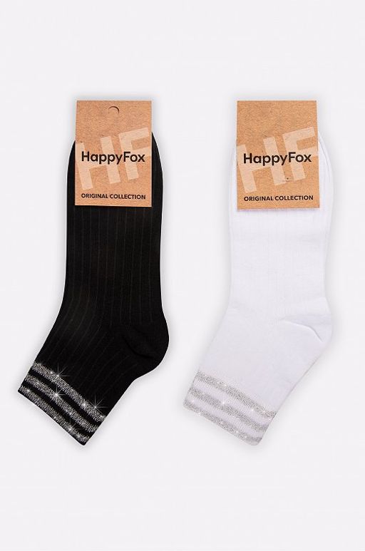 Набор женских носков с люрексом 2 пары Happyfox