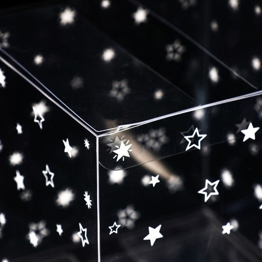 Цена за 5 шт. Складная коробка из PVC Звездопад, 10 х 10 х 10 см - UPAK LAND фото 3