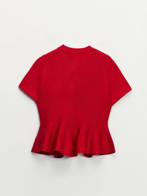 Приталенный джемпер с баской / Zarina