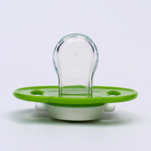 Соска - пустышка ортодонтическая, силикон, +6 мес., с колпачком Лягушка, цвет зелёный - Крошка я фото 6