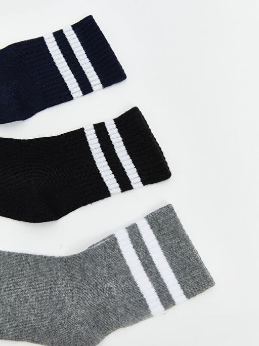 ?izgili Erkek ?ocuk Soket ?orap 5li