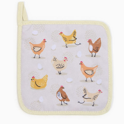 Прихватка Доляна Курочки 17х17 см, 35% хл, 65% пэ, ватин 250 г/м2  фото 6