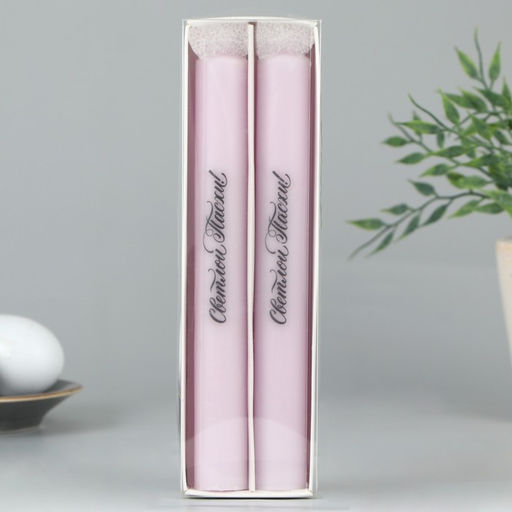 Свечи высокие с нанесением Светлой Пасхи!, 2 шт., фиолет., 9 х 2.1 х 2.1 см - Семейные традиции фото 3