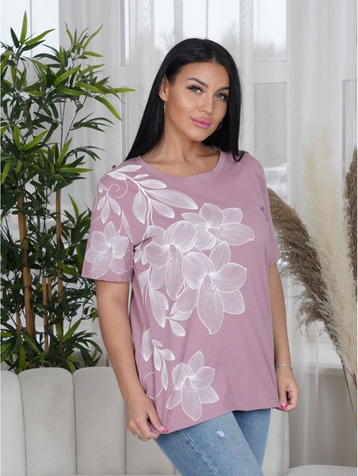 Футболка женская Лирика бордо - Lovetex фото 13