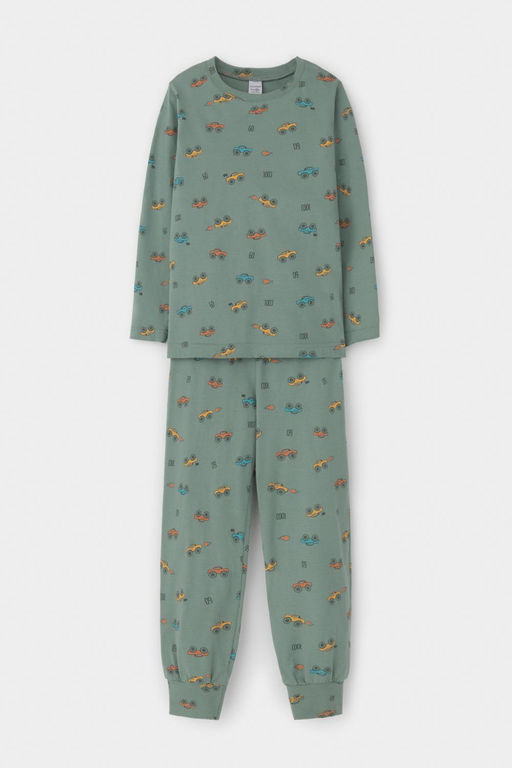 К 1561/весенний зеленый,гонки пижама д/дет яс