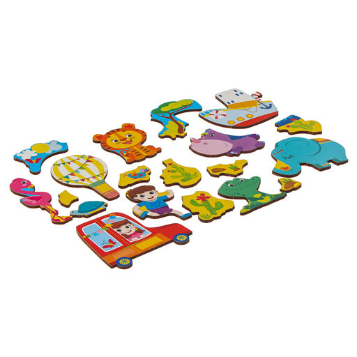 Рамка - вкладыш «Джунгли зовут», 19 деталей