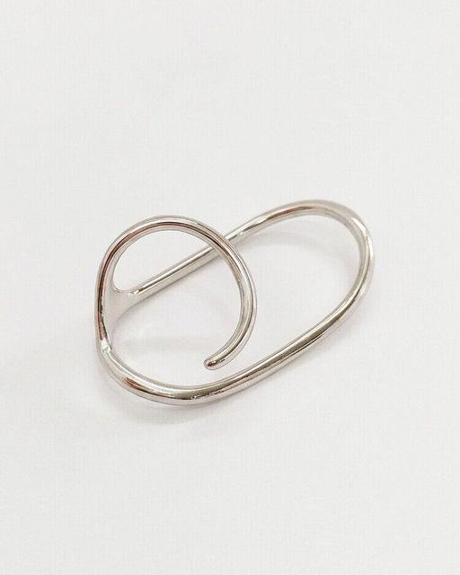 Стильное кольцо на два пальца